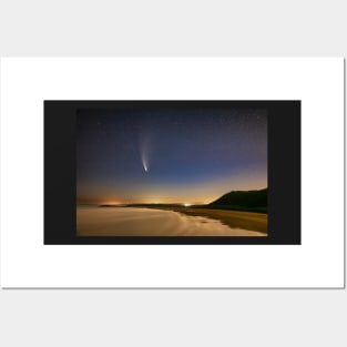 Comet NEOWISE, Rhossili Bay, Gower Posters and Art